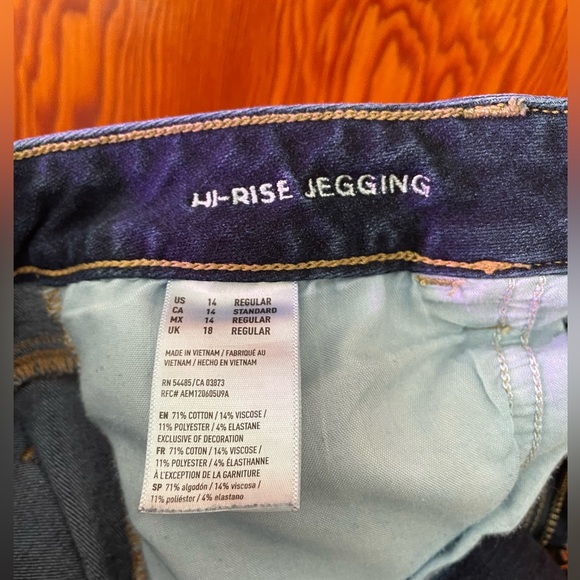 American Eagle High Rise Jeans Jegging in size 14. - Picture 5 of 5